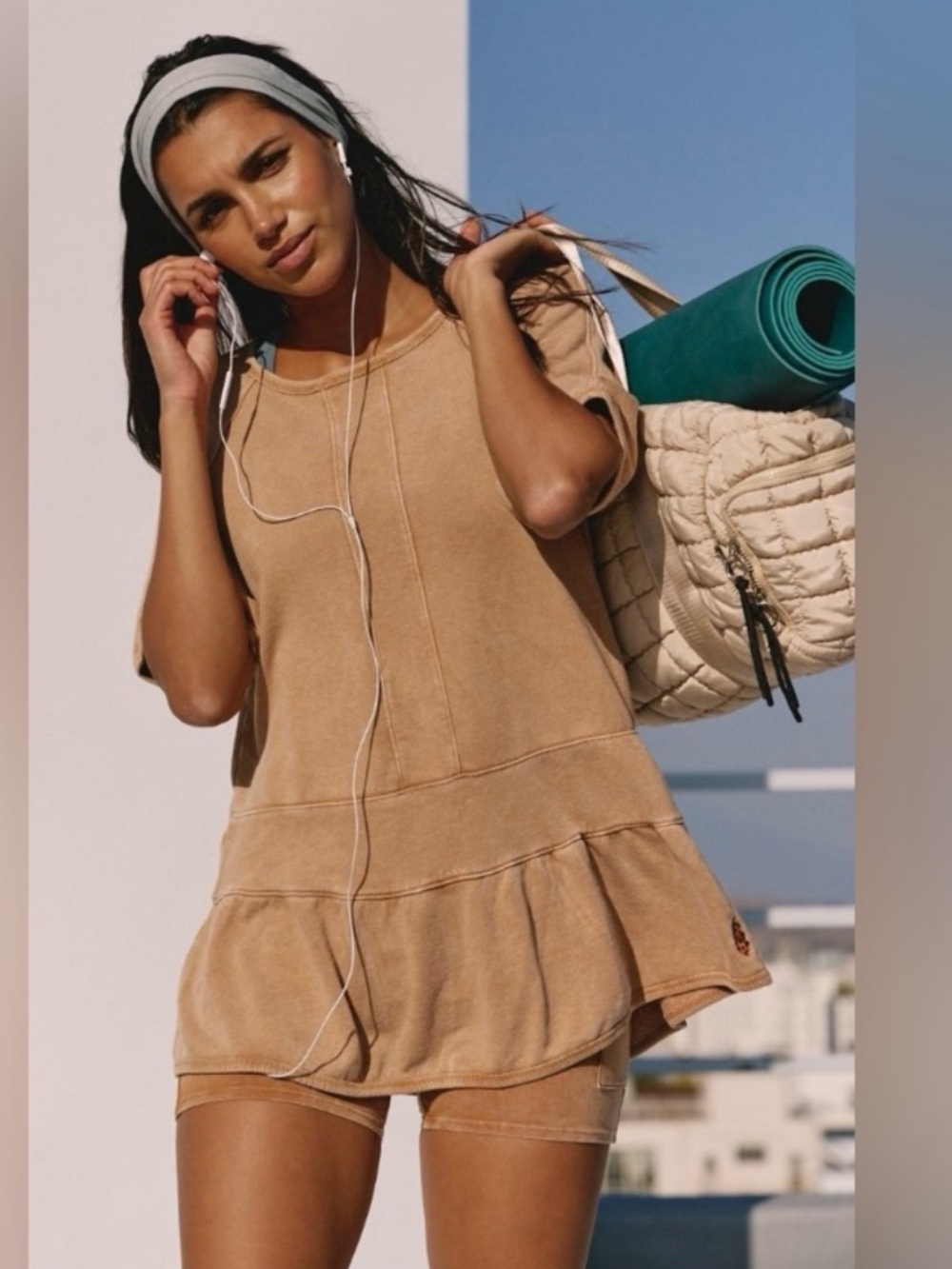NWT Free People Movement Elements Set - Camel